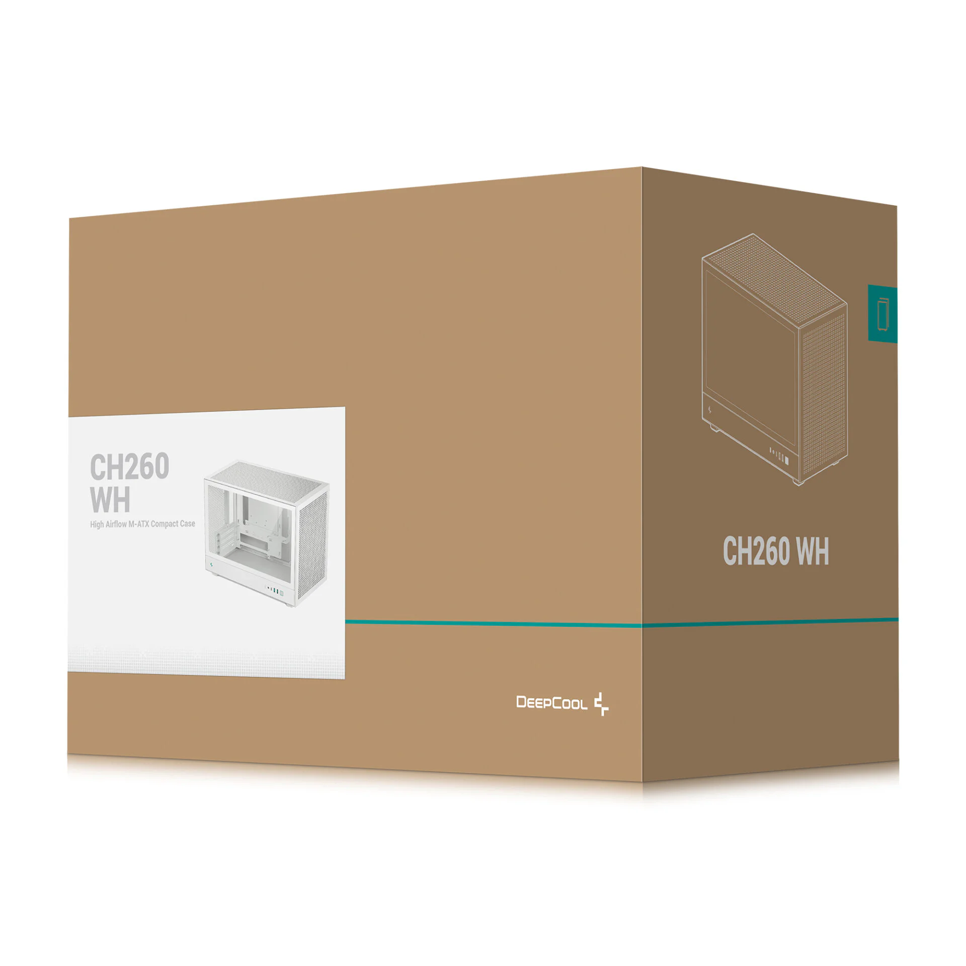 Корпус DeepCool CH260 White (R-CH260-WHNGM0-G-1) без БЖ - Зображення 6