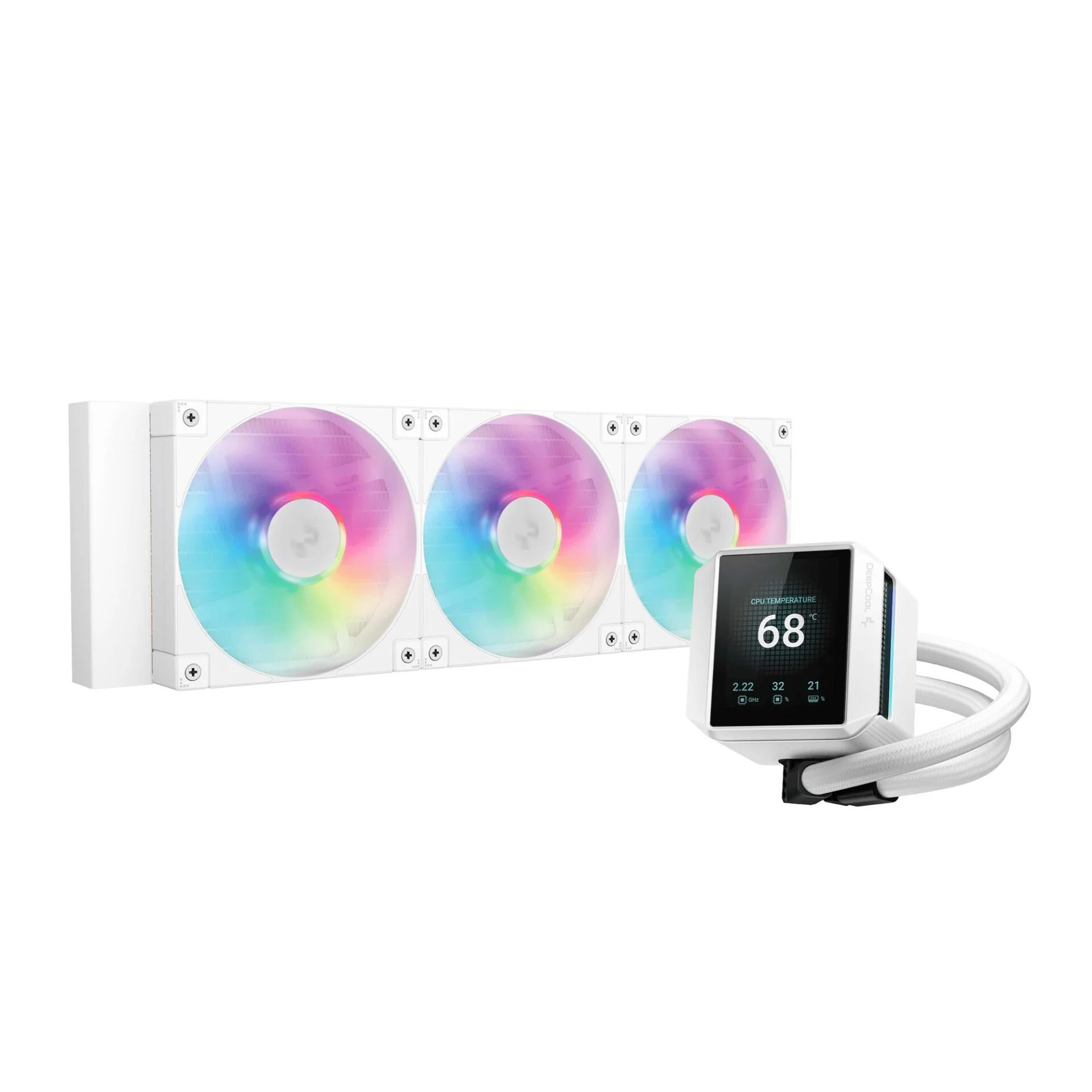 Система водяного охолодження DeepCool Mystique 360 ARGB White (R-LX360-WHDSNMCP-G-1) - Зображення 6