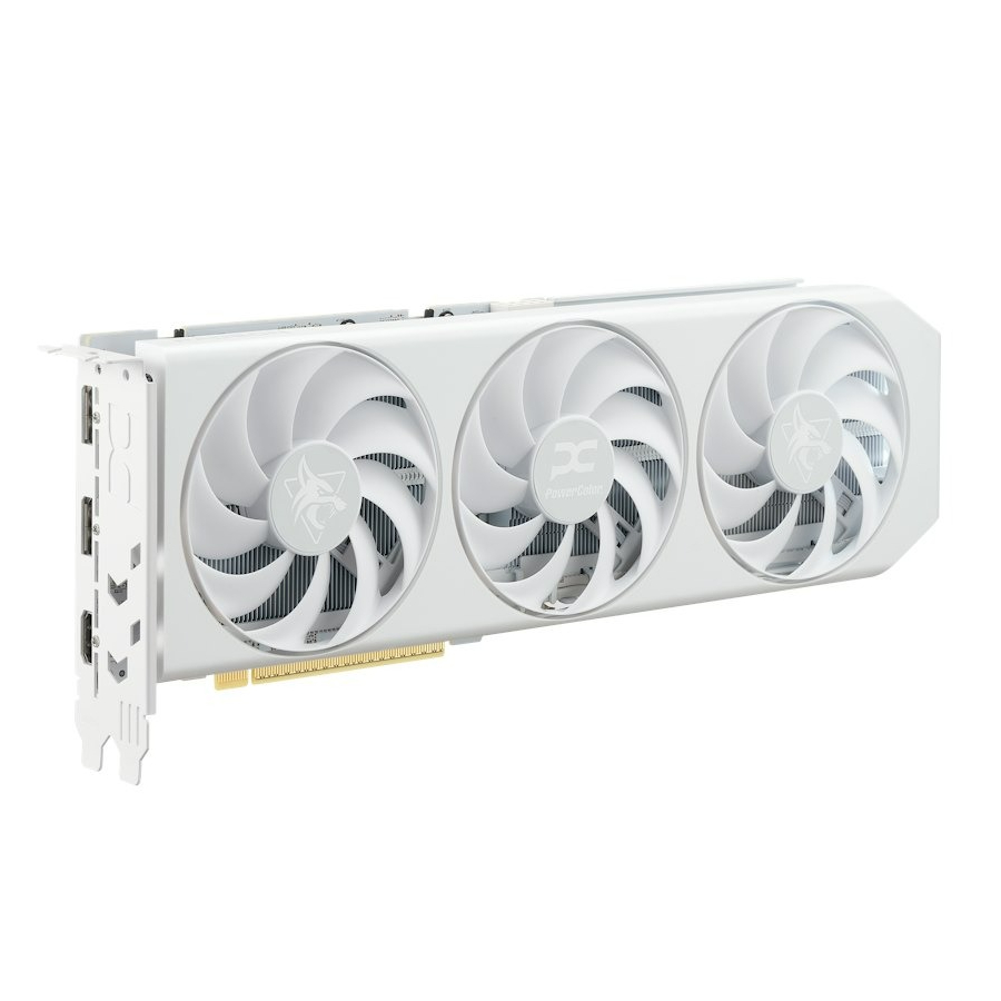 Відеокарта AMD Radeon RX 9060 XT 16GB GDDR6 Hellhound Spectral White PowerColor (RX9060XT 16G-L/OC/WHITE) - Зображення 7