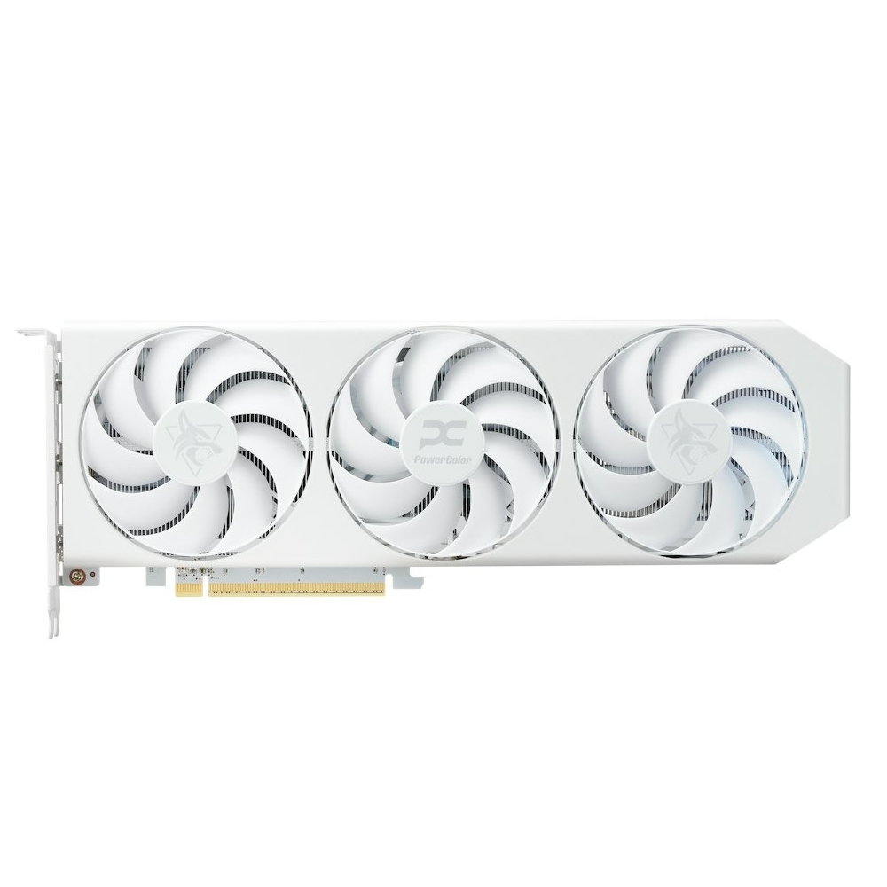 Відеокарта AMD Radeon RX 9060 XT 16GB GDDR6 Hellhound Spectral White PowerColor (RX9060XT 16G-L/OC/WHITE) - Зображення 8