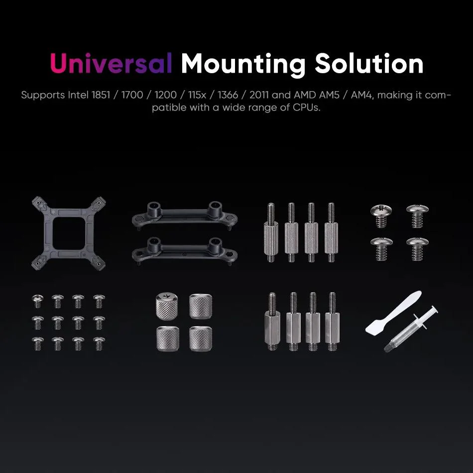 Система водяного охолодження 1stPlayer X-240 Black - Зображення 2