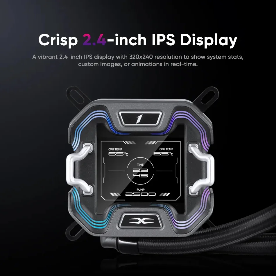 Система водяного охолодження 1stPlayer X-360 Black - Зображення 3