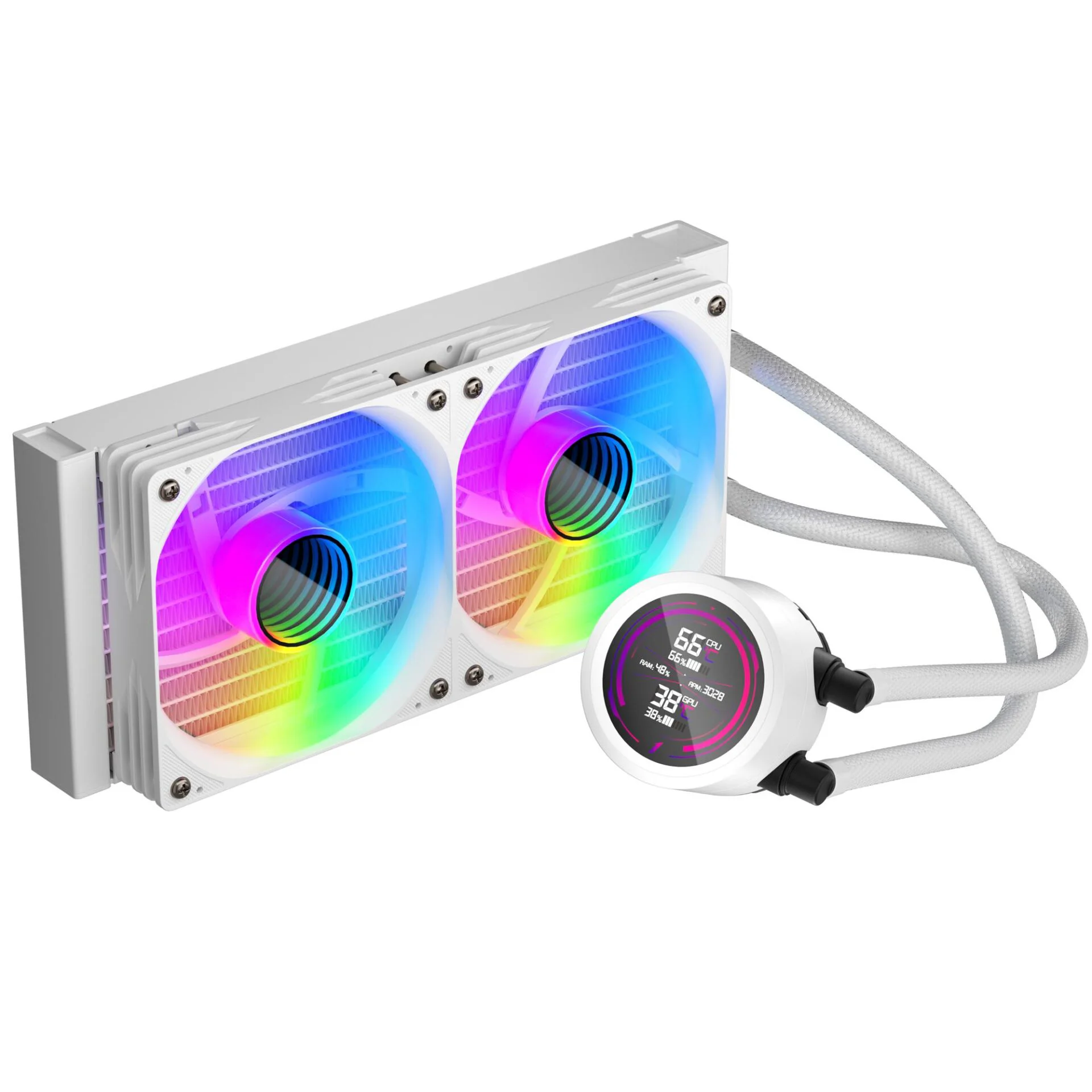 Система водяного охолодження 1stPlayer TS4-240 White - Зображення 4