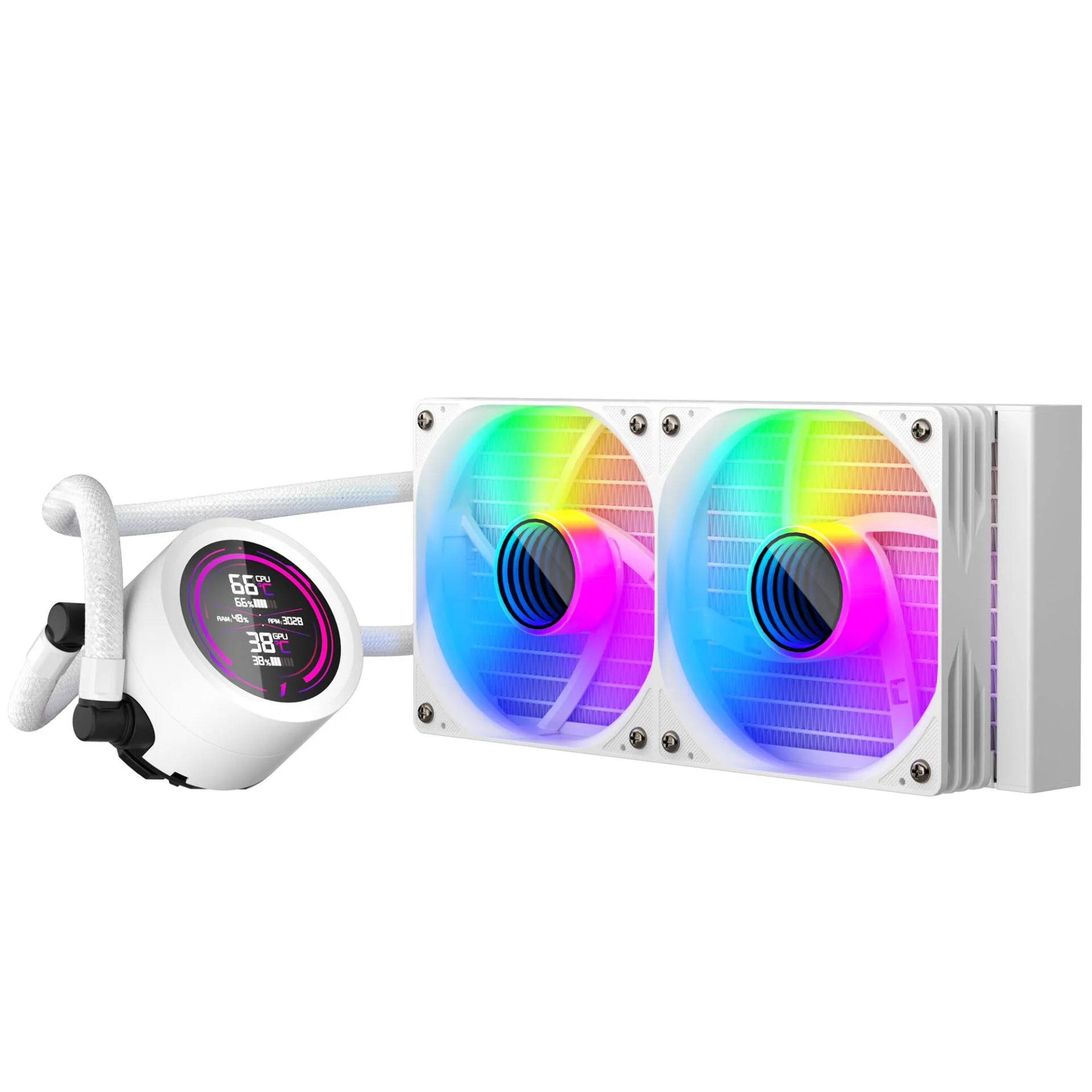 Система водяного охолодження 1stPlayer TS4-240 White - Зображення 5