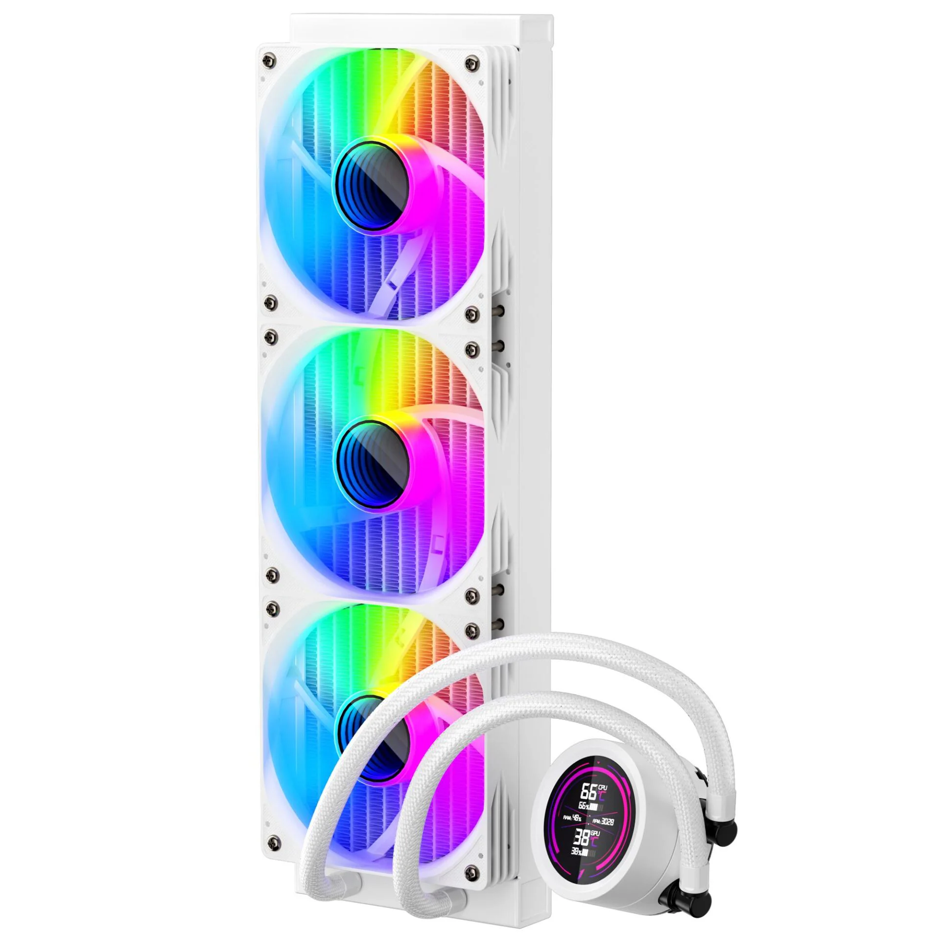 Система водяного охолодження 1stPlayer TS4-360 White - Зображення 3