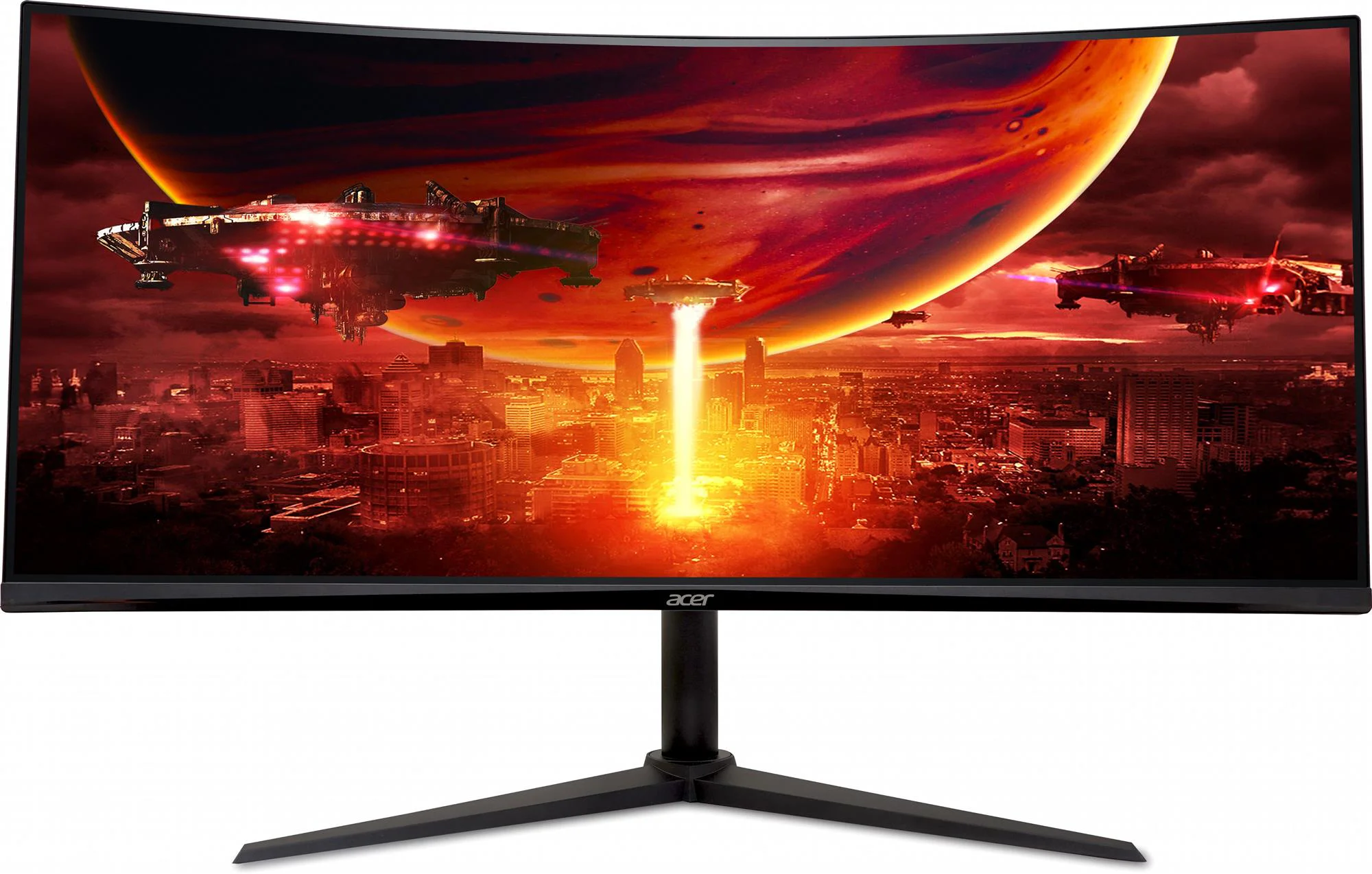 Монітор Acer 34" ED340CUJ0bmiipx (UM.CE0EE.001) VA Black Curved 120Hz - Зображення 2