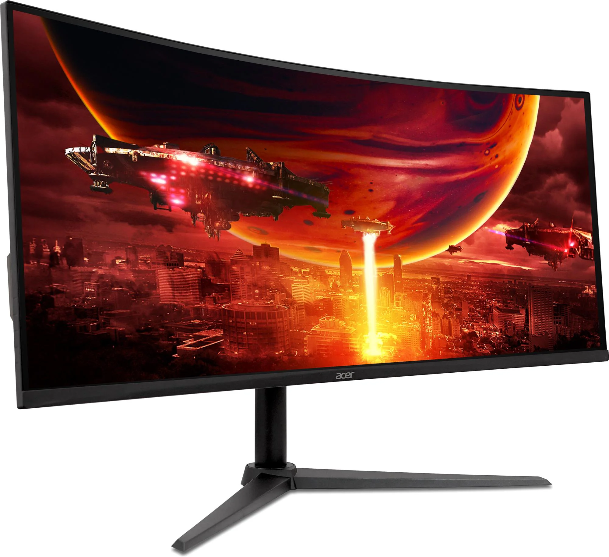 Монітор Acer 34" ED340CUJ0bmiipx (UM.CE0EE.001) VA Black Curved 120Hz - Зображення 3