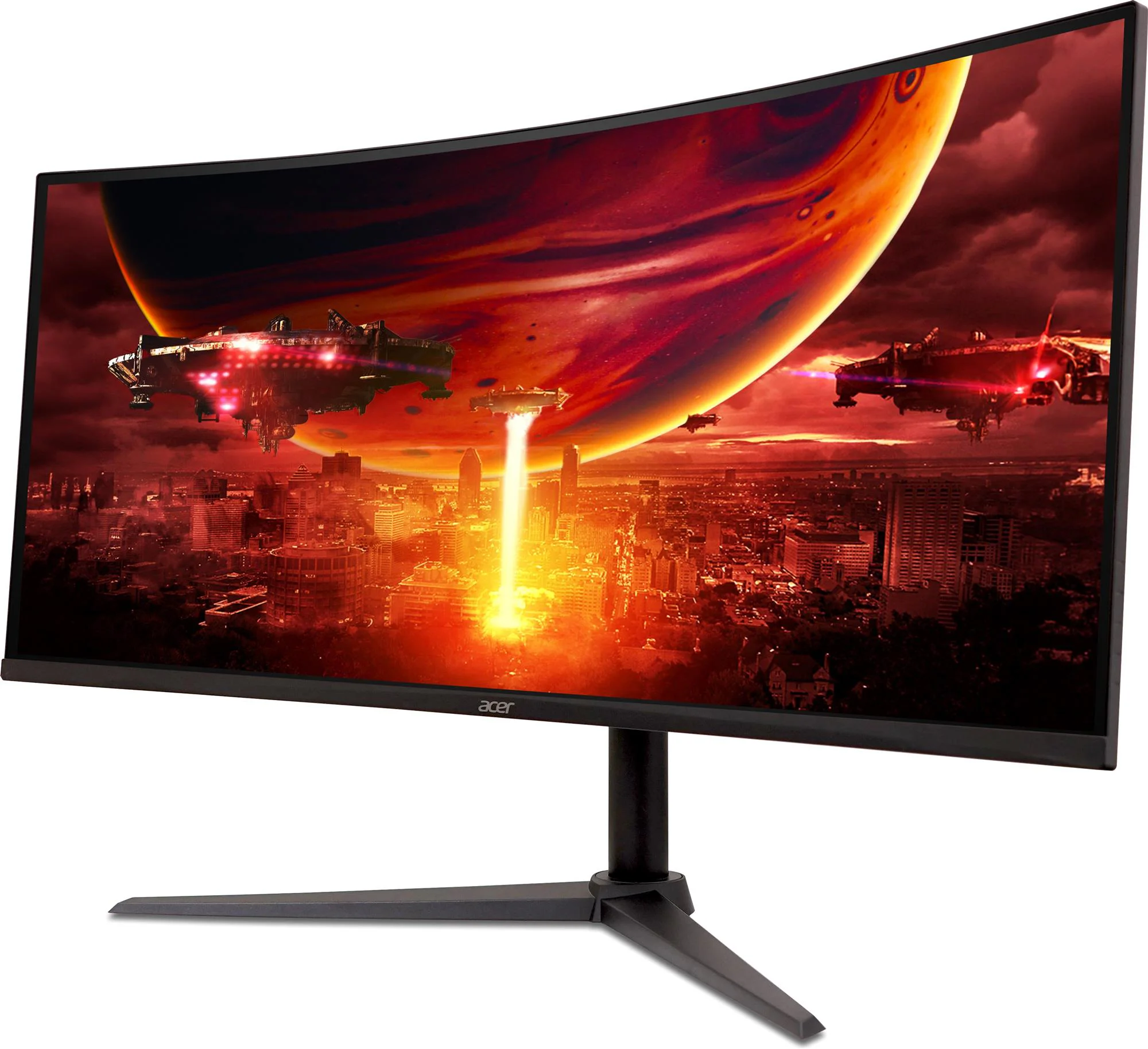 Монітор Acer 34" ED340CUJ0bmiipx (UM.CE0EE.001) VA Black Curved 120Hz - Зображення 4