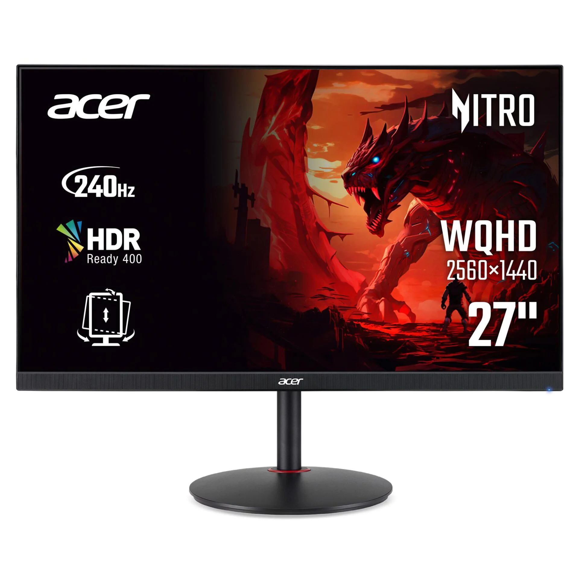 Монітор Acer 27" XV272UW2bmiiprx (UM.HX2EE.201) IPS Black 240Hz - Зображення 8