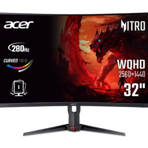 Монітор Acer 31.5" XZ323QUZ1bmiiprx (UM.HX3EE.105) VA Black 280Hz