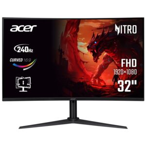 Монітор Acer 31.5" XZ320QW0bmiiphx (UM.JX0EE.005) VA Black 240Hz Curved