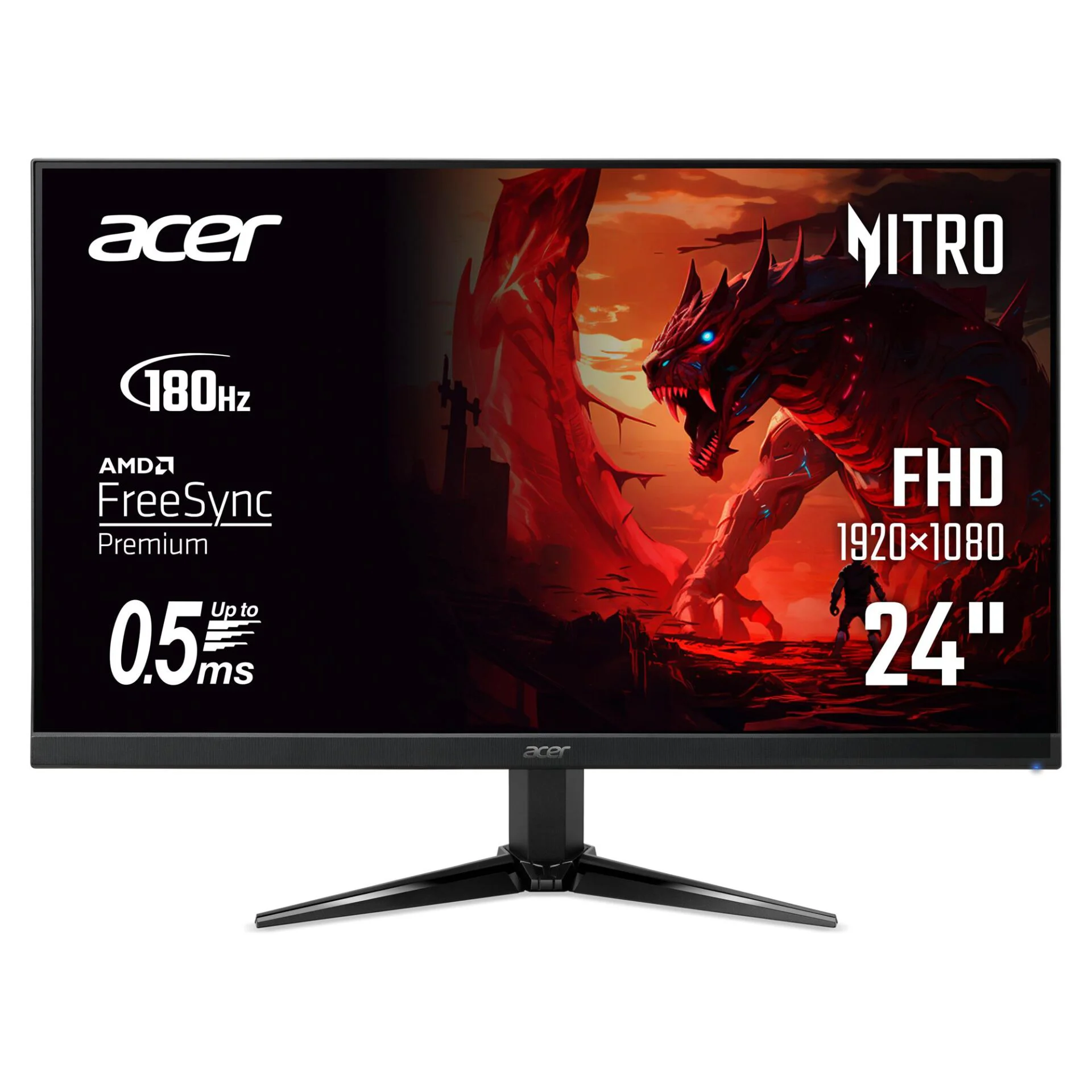 Монітор Acer 23.8" QG241YM3bmiipx (UM.QQ1EE.301) IPS Black - Зображення 8