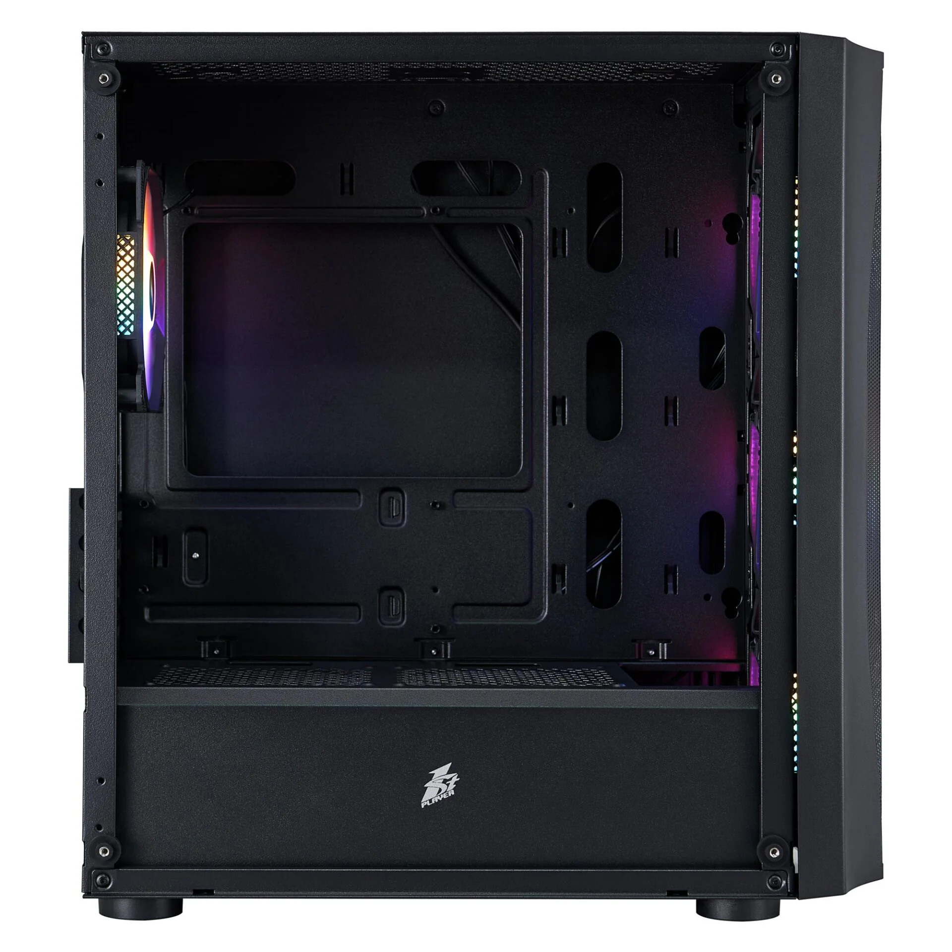 Корпус 1stPlayer X3-M-BK-4F1 Black без БЖ - Зображення 6