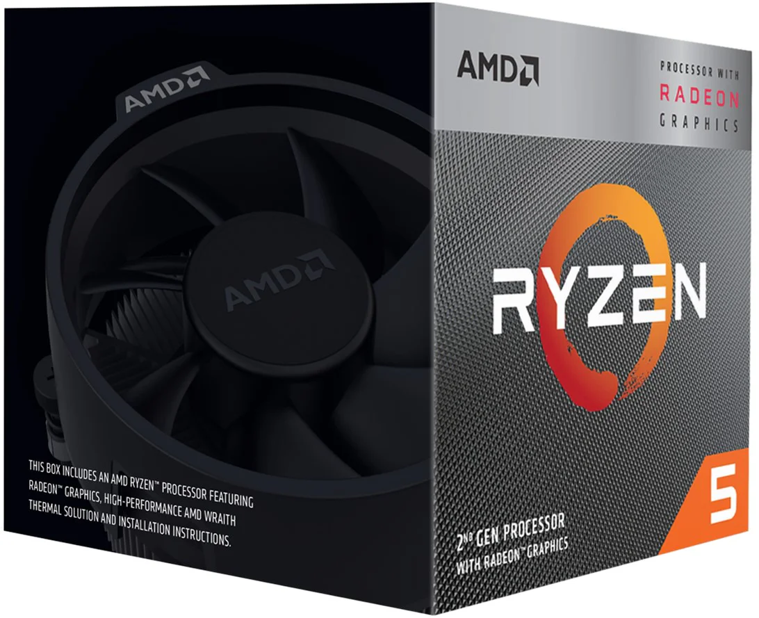 Процесор AMD Ryzen 5 3400G (3.7GHz 4MB 65W AM4) Box (YD3400C5FHSBX) - Зображення 2