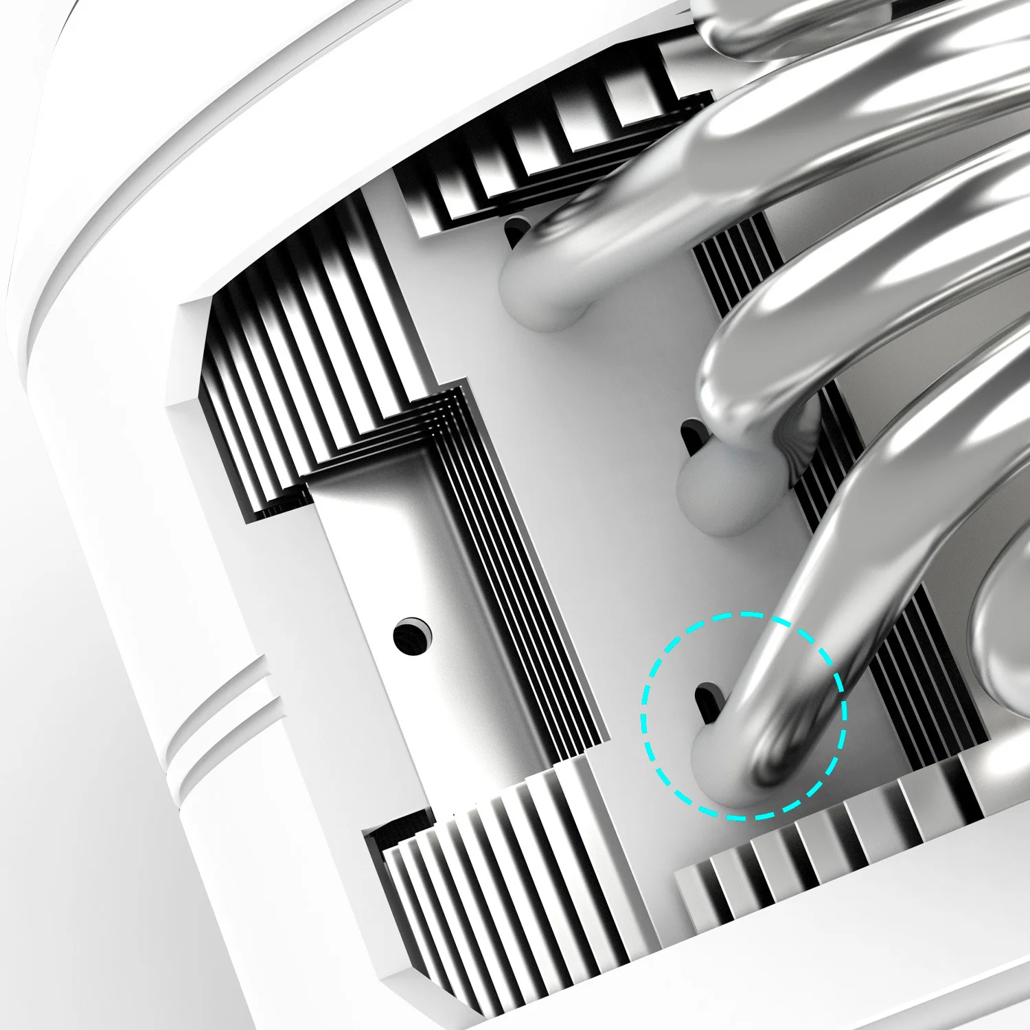 Кулер процесорний Zalman ZET5White - Зображення 5